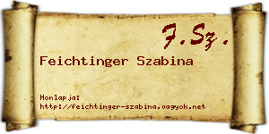Feichtinger Szabina névjegykártya